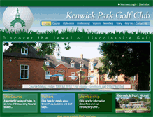 Tablet Screenshot of kenwickparkgolf.co.uk